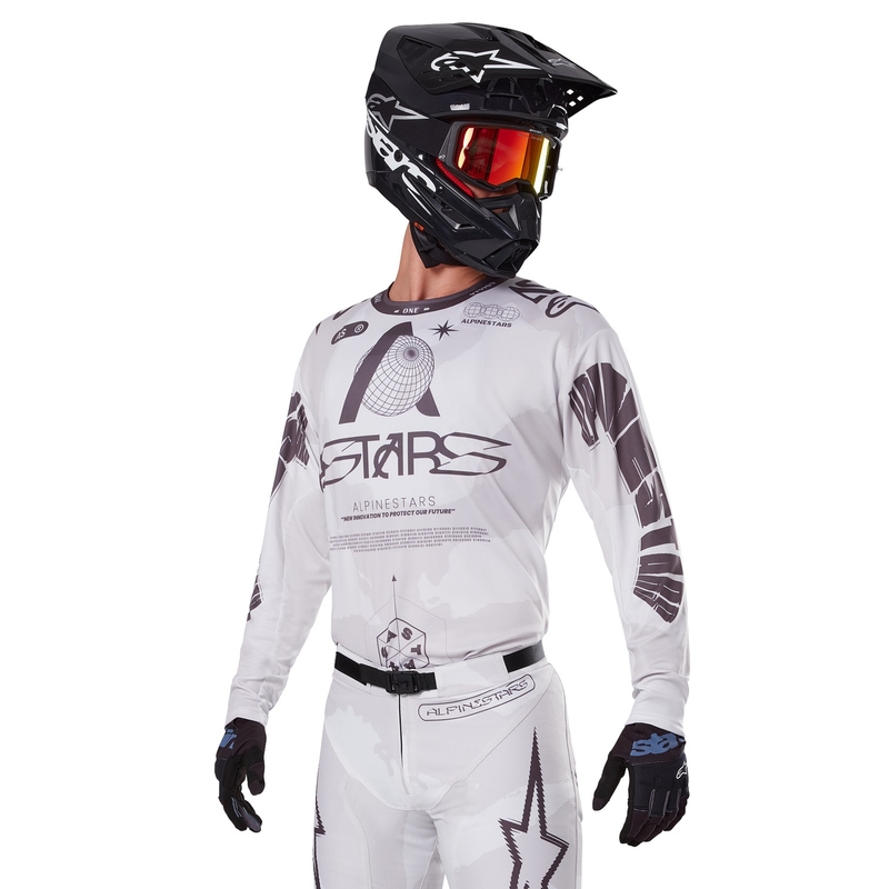 Alpinestars Racer Racer Hollow gaiši kamuflāžas-brūns motokrosa krekls