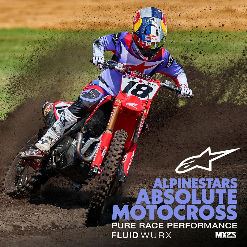 Alpinestars Fluid Wurx fluo violeti sarkans motokrosa krekls