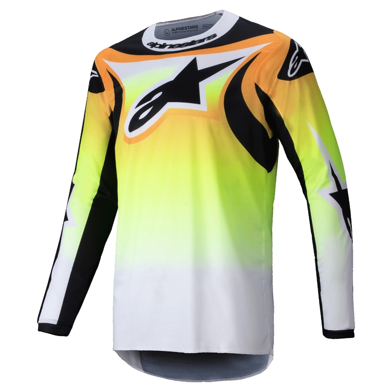 Alpinestars Fluid Wurx motokrosa krekliņš dzeltens un melns