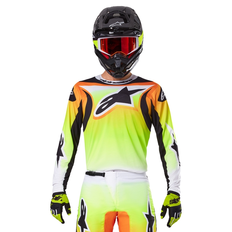 Alpinestars Fluid Wurx motokrosa krekliņš dzeltens un melns