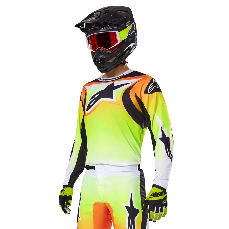 Alpinestars Fluid Wurx motokrosa krekliņš dzeltens un melns