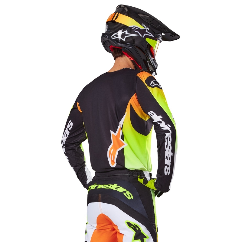 Alpinestars Fluid Wurx motokrosa krekliņš dzeltens un melns