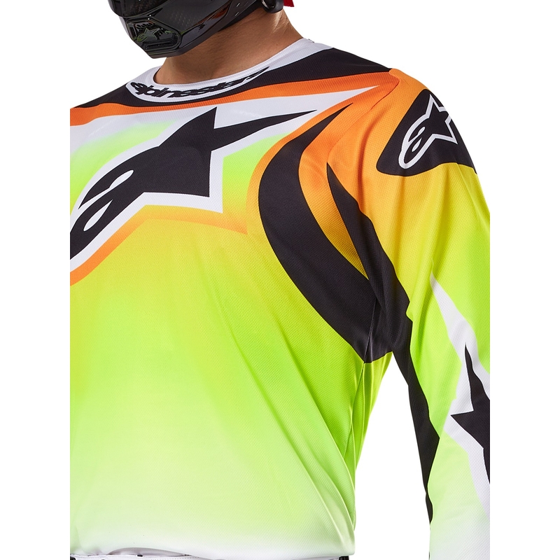 Alpinestars Fluid Wurx motokrosa krekliņš dzeltens un melns