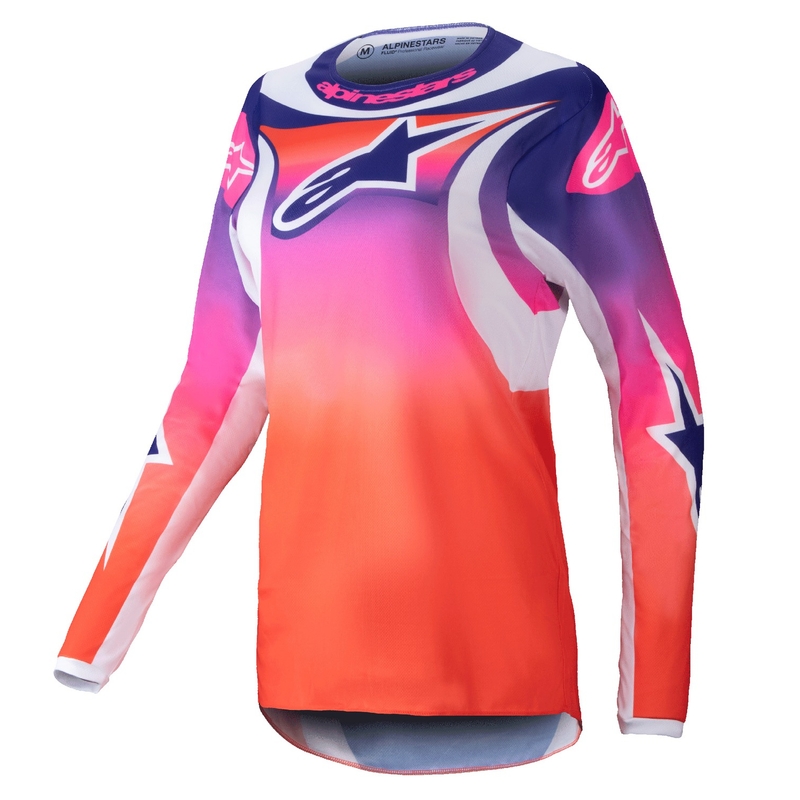 Alpinestars Stella Fluid Wurx sieviešu motokrosa krekls daudzkrāsains-balts
