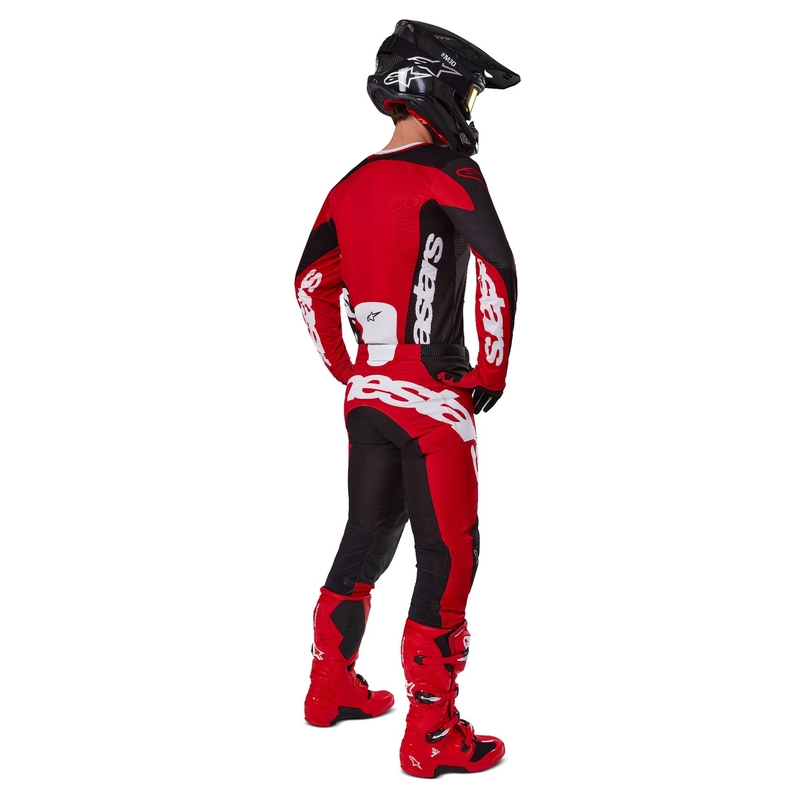 Alpinestars Racer Veil motokrosa bikses melnas un sarkanas