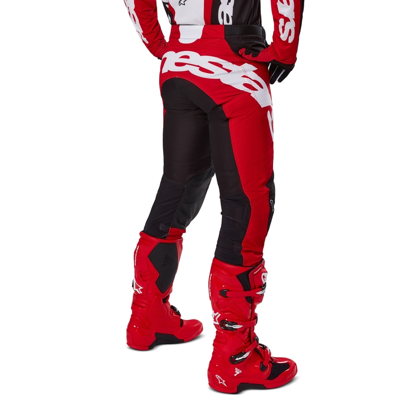 Alpinestars Racer Veil motokrosa bikses melnas un sarkanas