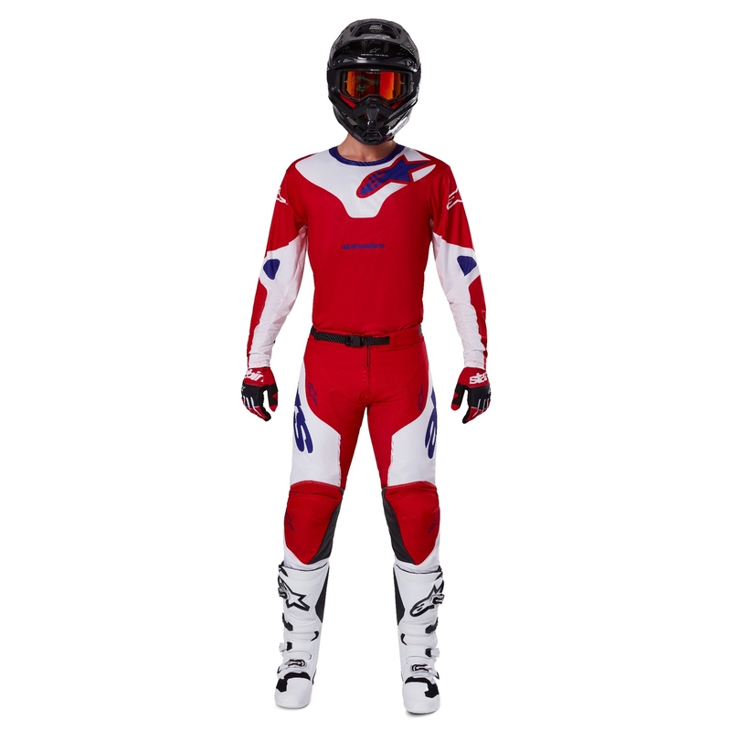 Alpinestars Racer Veil motokrosa bikses sarkanbaltsarkanas