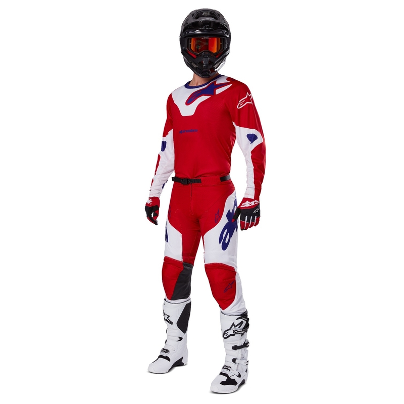 Alpinestars Racer Veil motokrosa bikses sarkanbaltsarkanas