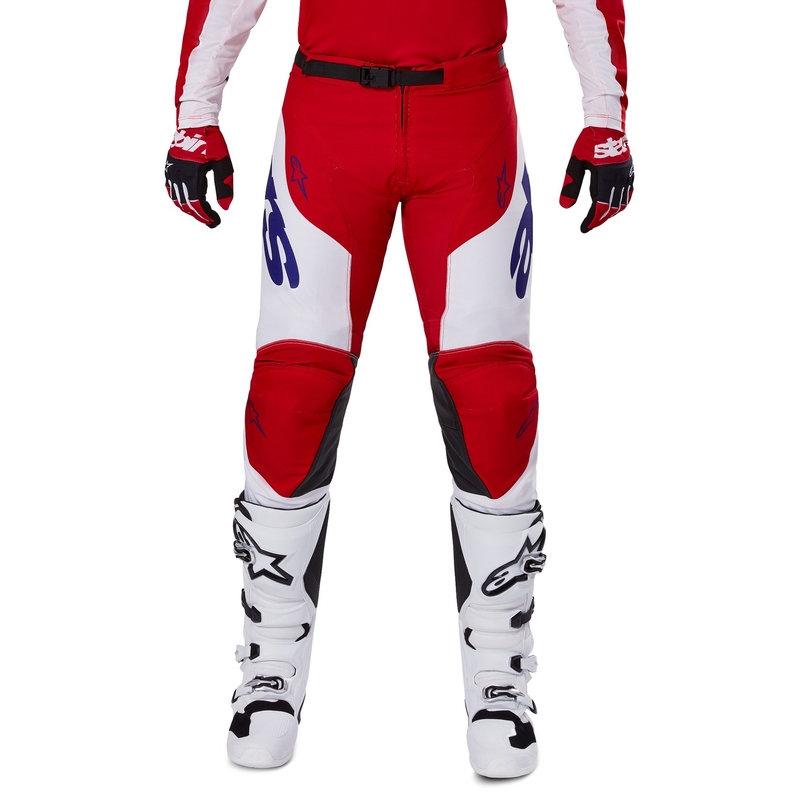 Alpinestars Racer Veil motokrosa bikses sarkanbaltsarkanas