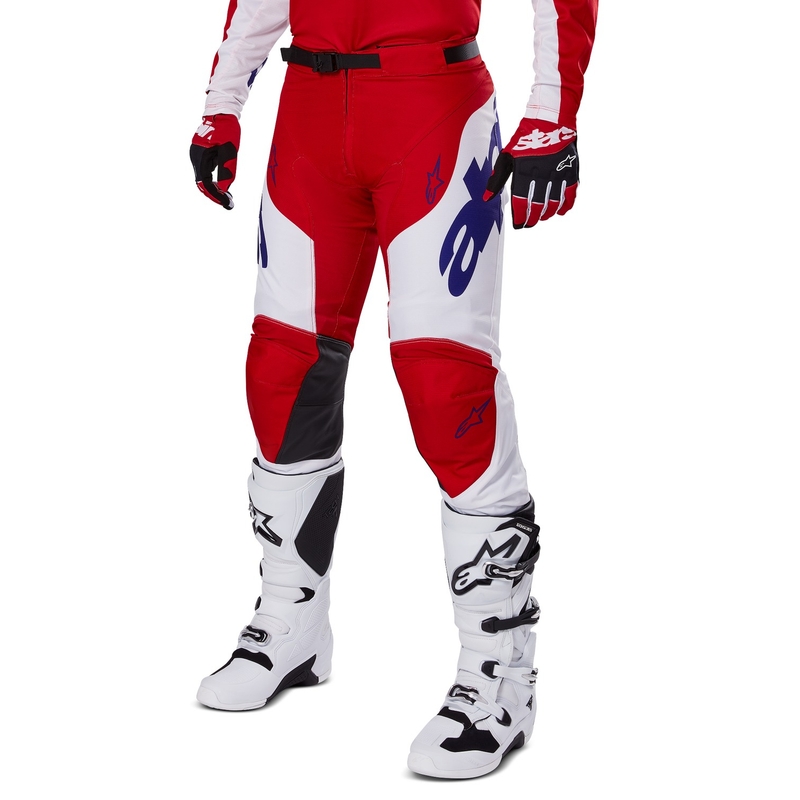 Alpinestars Racer Veil motokrosa bikses sarkanbaltsarkanas
