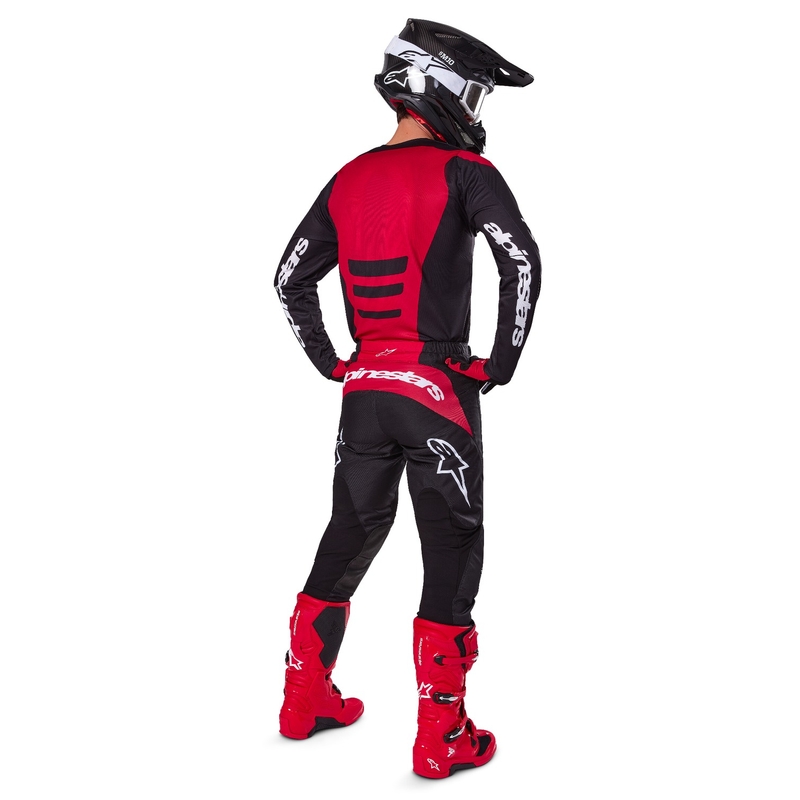 Motokrosové kalhoty Alpinestars Fluid Haul černo-bílé