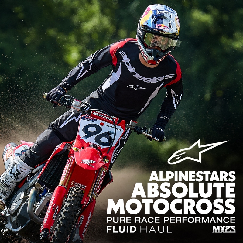 Motokrosové kalhoty Alpinestars Fluid Haul černo-bílé
