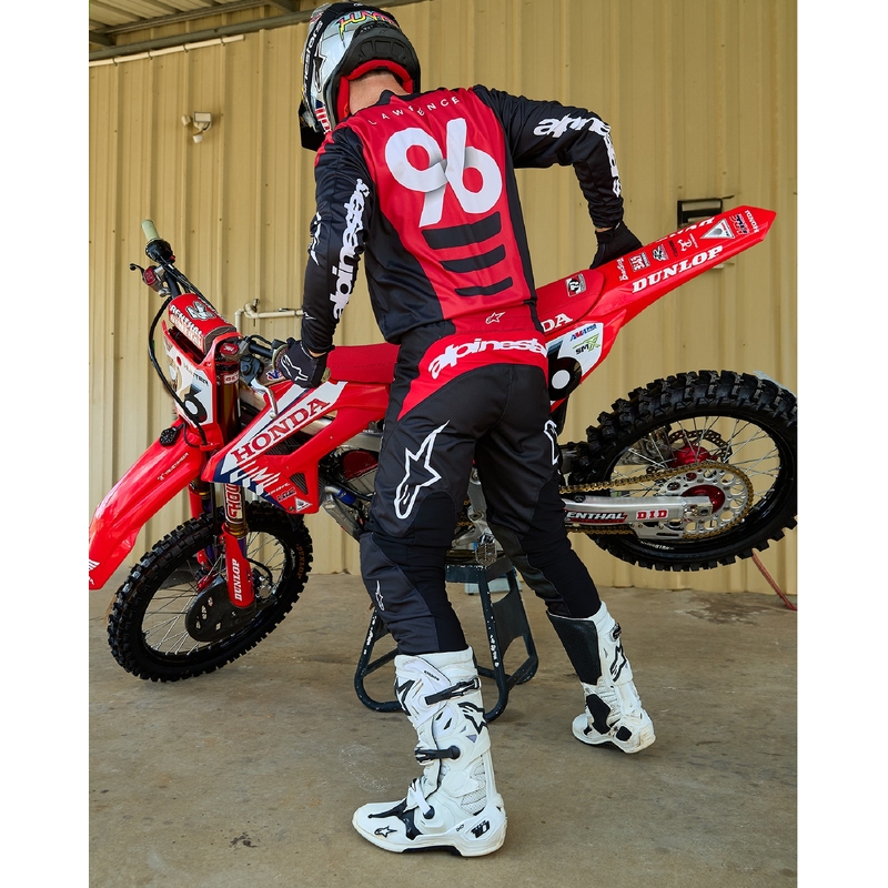 Motokrosové kalhoty Alpinestars Fluid Haul černo-bílé