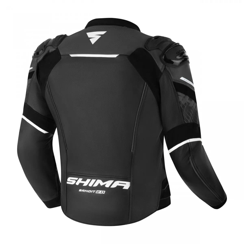 Ādas motocikla jaka Shima Bandit 2.0 melna