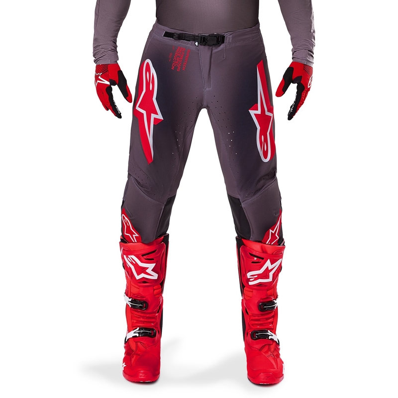 Alpinestars Supertech Lipan Smoke Red motokrosa bikses