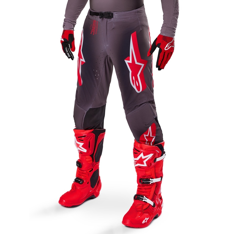 Alpinestars Supertech Lipan Smoke Red motokrosa bikses