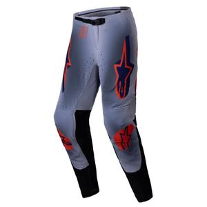 Alpinestars Supertech Lipan motokrosa bikses pelēki-fluo oranžā krāsā