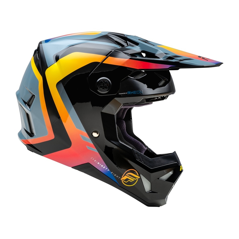 Motokrosa ķivere FLY Racing Formula CP black-grey-rainbow