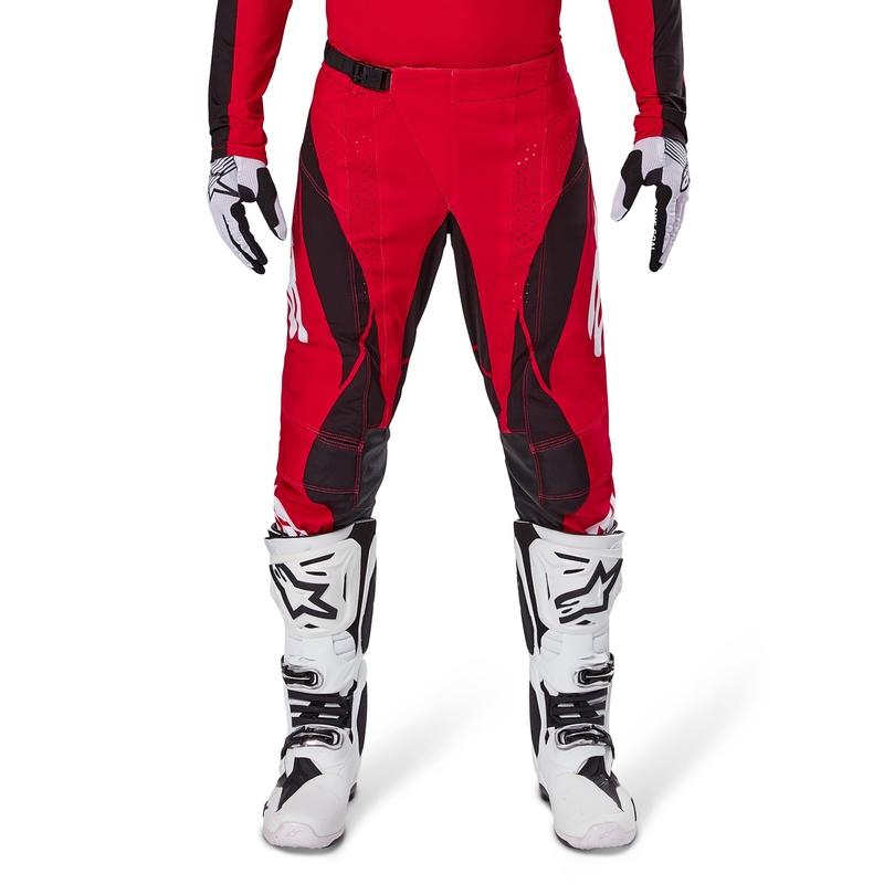 Motokrosové kalhoty Alpinestars Techstar Dreem červeno-černé