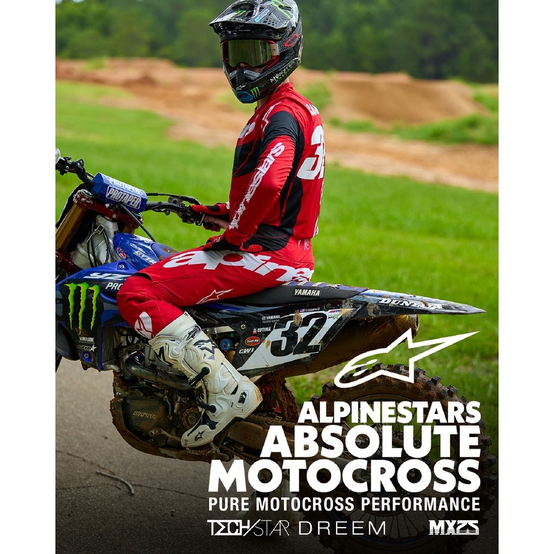 Motokrosové kalhoty Alpinestars Techstar Dreem červeno-černé