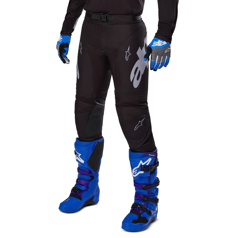 Alpinestars Racer Graphite motokrosa bikses melnas un pelēkas krāsas