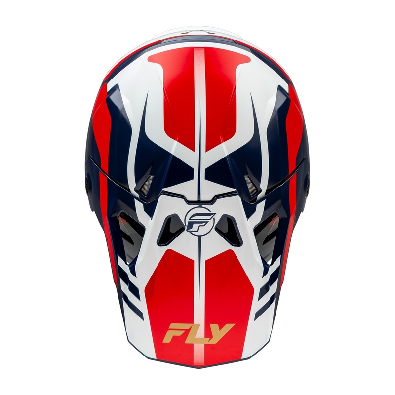Motokrosa ķivere FLY Racing Formula CP sarkanbaltsarkanzila