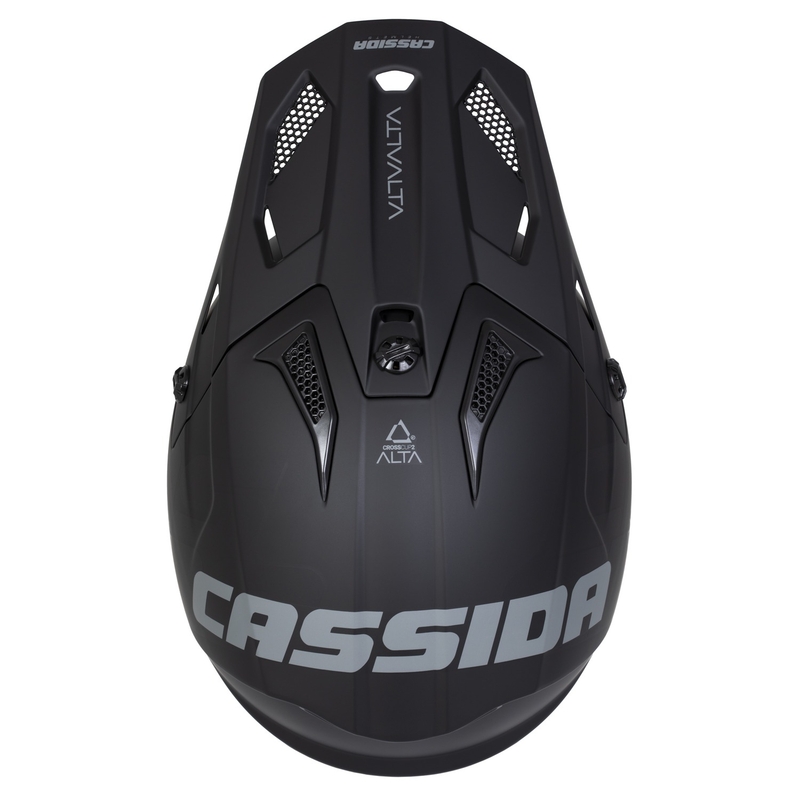 Cassida Cross Cup 2 Alta motokrosa ķivere matēts melns-pelēks
