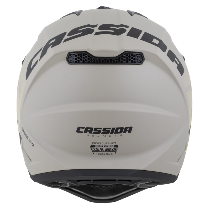 Motokrosa ķivere Cassida Cross Cup 2 Alta matēta smilšaini pelēka