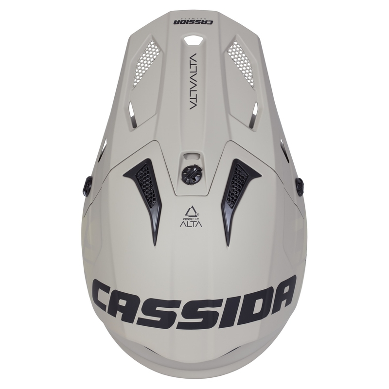 Motokrosa ķivere Cassida Cross Cup 2 Alta matēta smilšaini pelēka