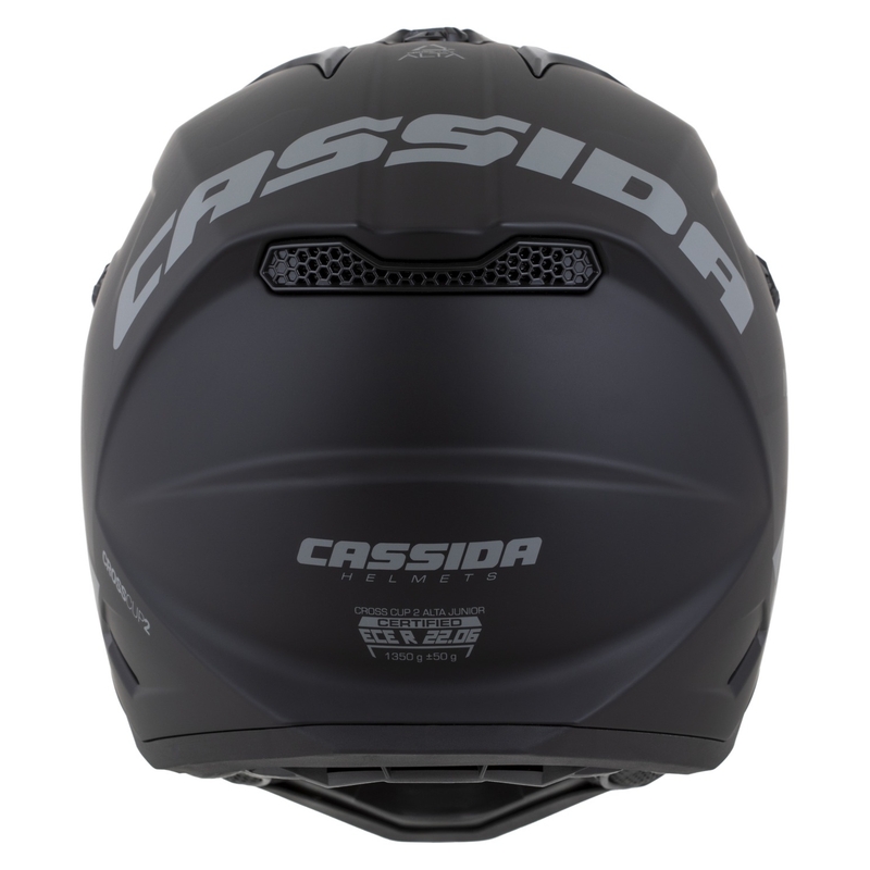 Bērnu motokrosa ķivere Cassida Cross Cup 2 Alta matēts melns-pelēks
