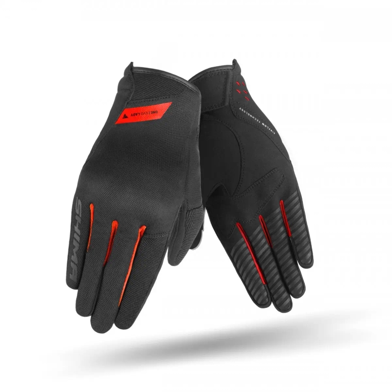 Sieviešu Shima One EVO Black-Red Motocikla cimdi