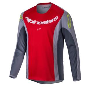 Bērnu motokrosa krekliņš Alpinestars Racer Melt red-grey