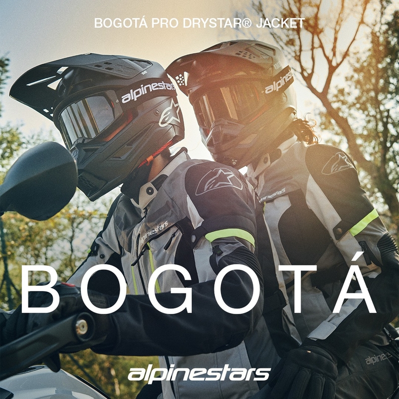 Alpinestars Bogota PRO Drystar Green-Black motocikla jaka
