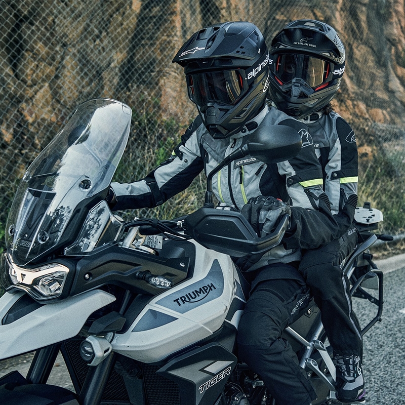 Alpinestars Bogota PRO Drystar pelēk-melni-fluo dzeltena motocikla jaka