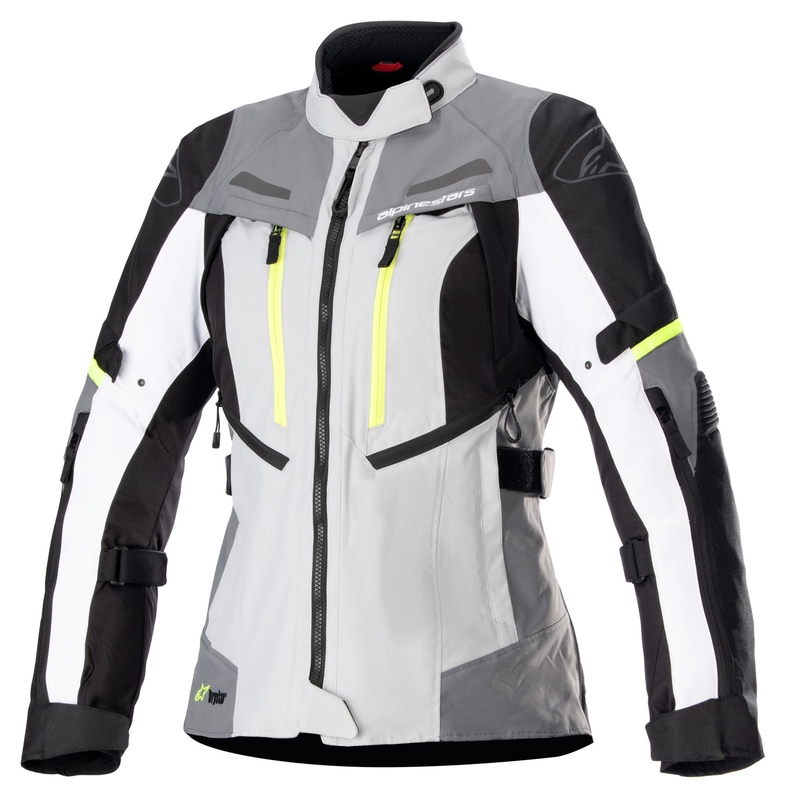 Alpinestars Sieviešu Stella Bogota PRO Drystar Grey-Black-Fluo Yellow motocikla jaka