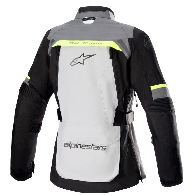 Alpinestars Sieviešu Stella Bogota PRO Drystar Grey-Black-Fluo Yellow motocikla jaka