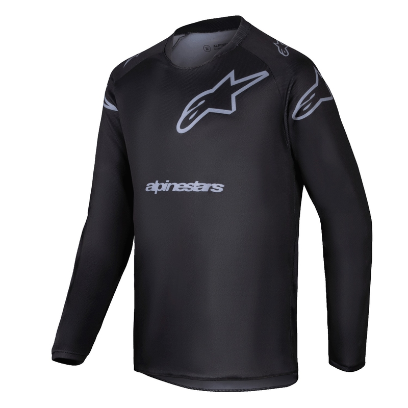 Alpinestars Racer Graphite bērnu motokrosa krekliņš Black