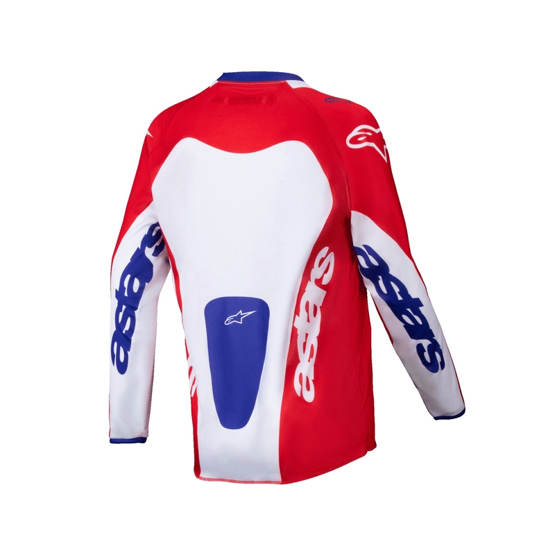 Bērnu motokrosa krekliņš Alpinestars Racer Veil sarkans un balts