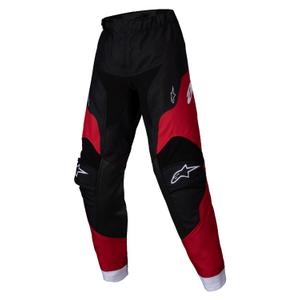 Alpinestars Racer Veil bērnu motokrosa bikses melns un sarkans