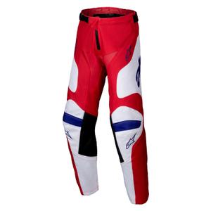 Alpinestars Racer Veil bērnu motokrosa bikses sarkanbaltsarkanas