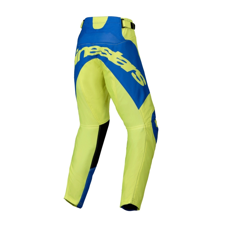 Alpinestars Racer Veil fluo dzelteni-zilas bērnu motokrosa bikses