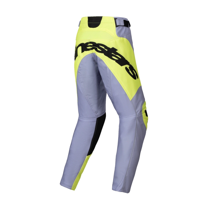 Alpinestars Racer Veil bērnu motokrosa bikses pelēkas-fluo dzeltenas