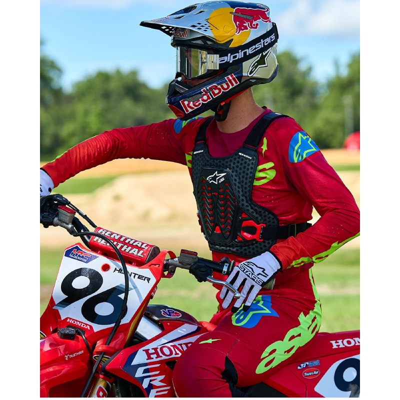 Alpinestars A-5 Plasma melni-arkani-balti krūšu aizsargi