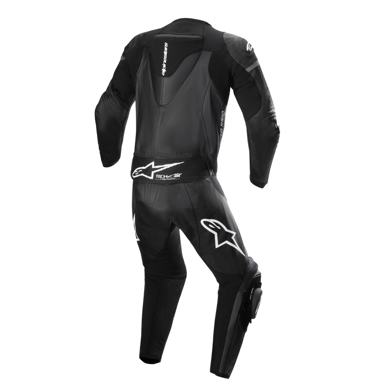 Alpinestars GP Force Lurv melns un balts ādas divdaļīgs uzvalks