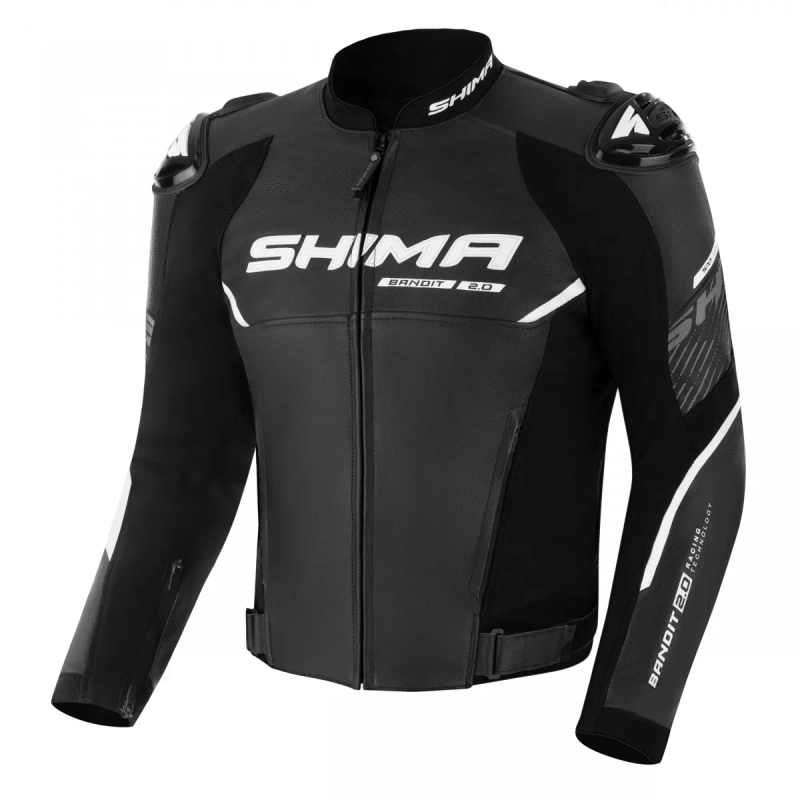Ādas motocikla jaka Shima Bandit 2.0 melna
