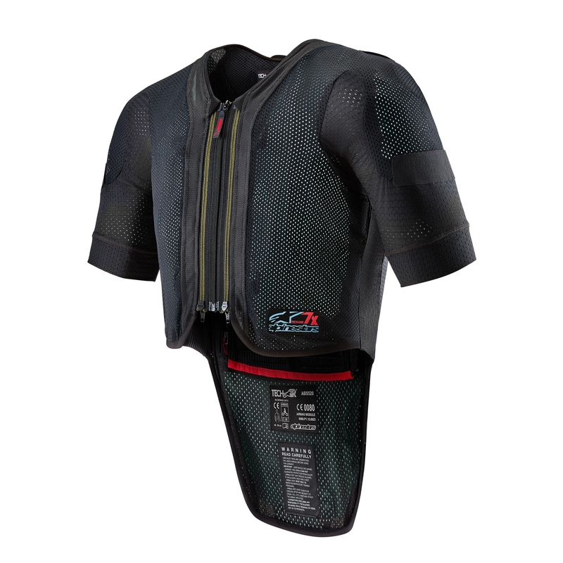 Gaisa spilvenu veste Alpinestars TECH-AIR®7X sistēma melns-arkans izpārdošana
