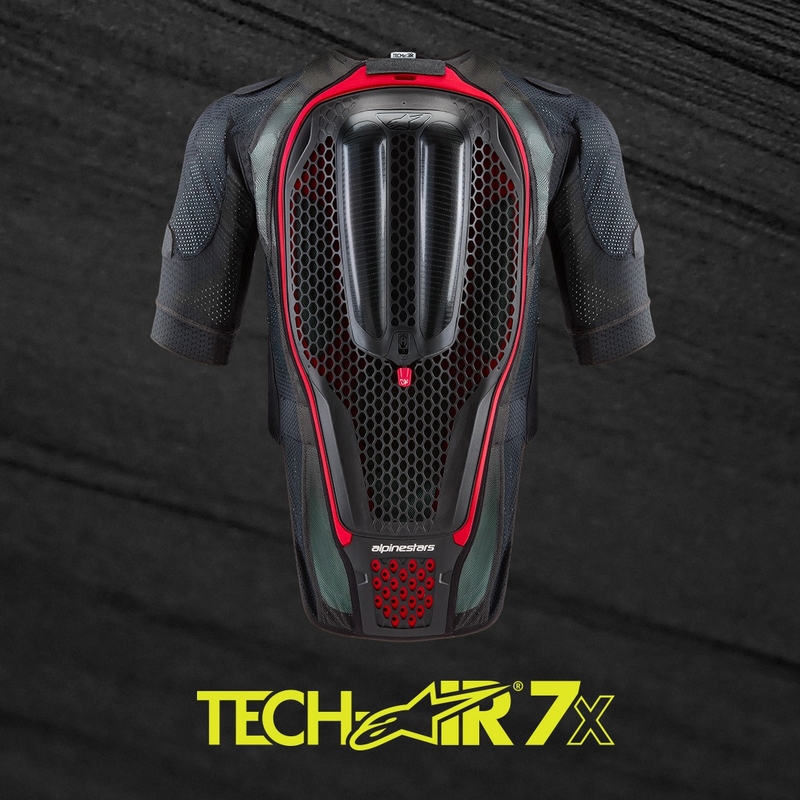 Gaisa spilvenu veste Alpinestars TECH-AIR®7X sistēma melns-arkans izpārdošana
