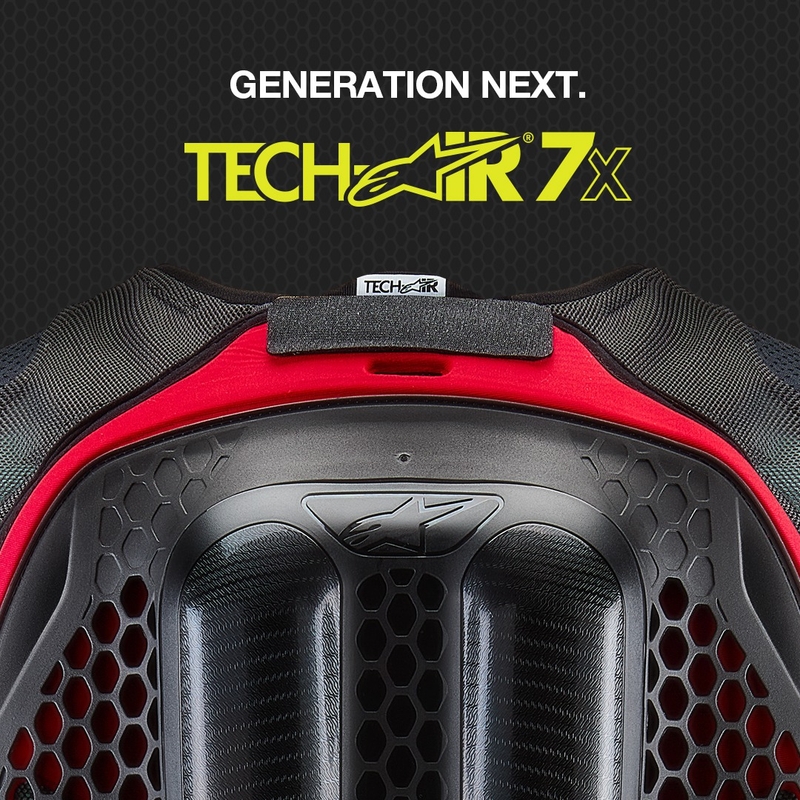 Gaisa spilvenu veste Alpinestars TECH-AIR®7X sistēma melns-arkans izpārdošana
