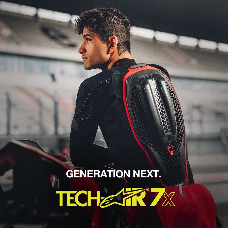Gaisa spilvenu veste Alpinestars TECH-AIR®7X sistēma melns-arkans izpārdošana