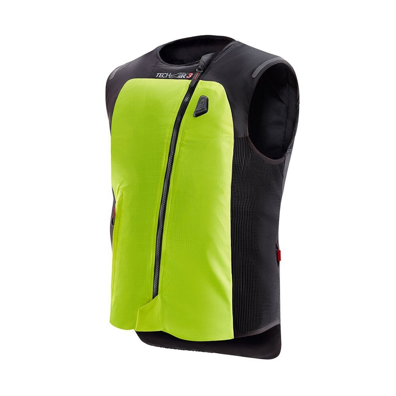 Alpinestars TECH-AIR®3 sistēmas fluo dzeltenā-melnā gaisa spilvenu veste